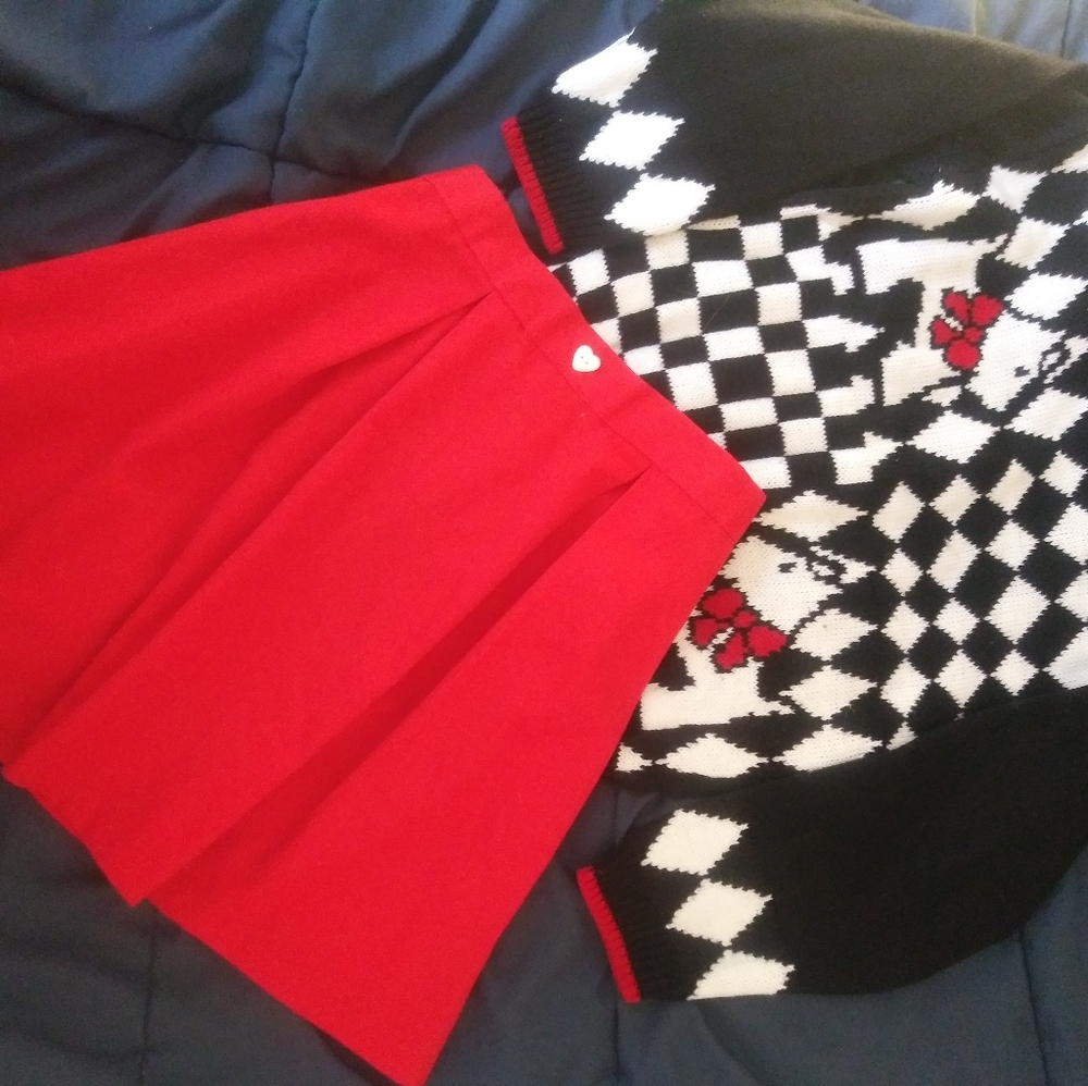 Vintage sweater skirt Set- by Jet Set Sweaters Made in USA